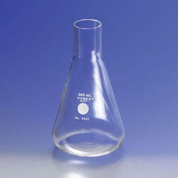 FLASK LONG NECK FOR SHAKERS AND CULTURES PYREX 1000ML